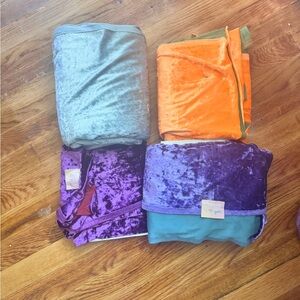 The Witching Hour Halloween Velvet Fabrics Lot
